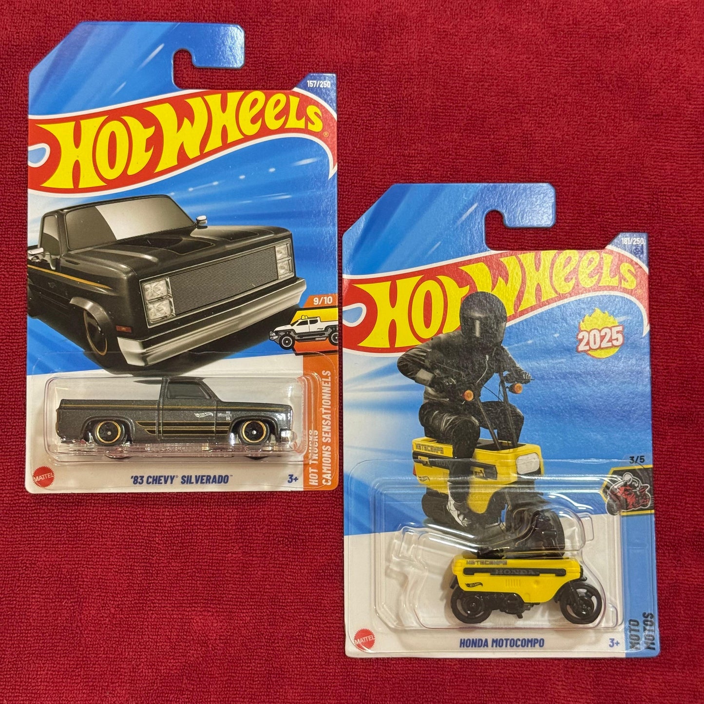 83 CHEVY SILVERADO & HONDA MOTOCOMPO (IMPORTED) | Hotwheels 2026 Case A