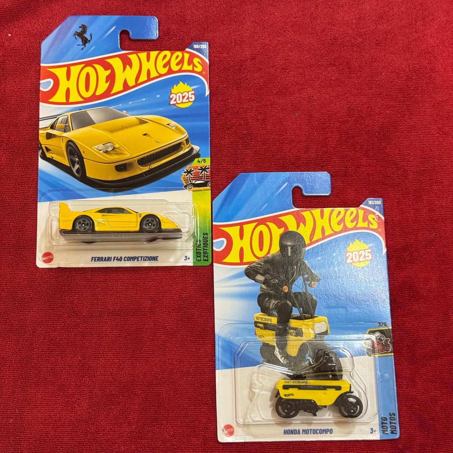 FERRARI F40 COMPETIZIONE & HONDA MOTOCOMPO (IMPORTED) | HotWheels 2026 Case A