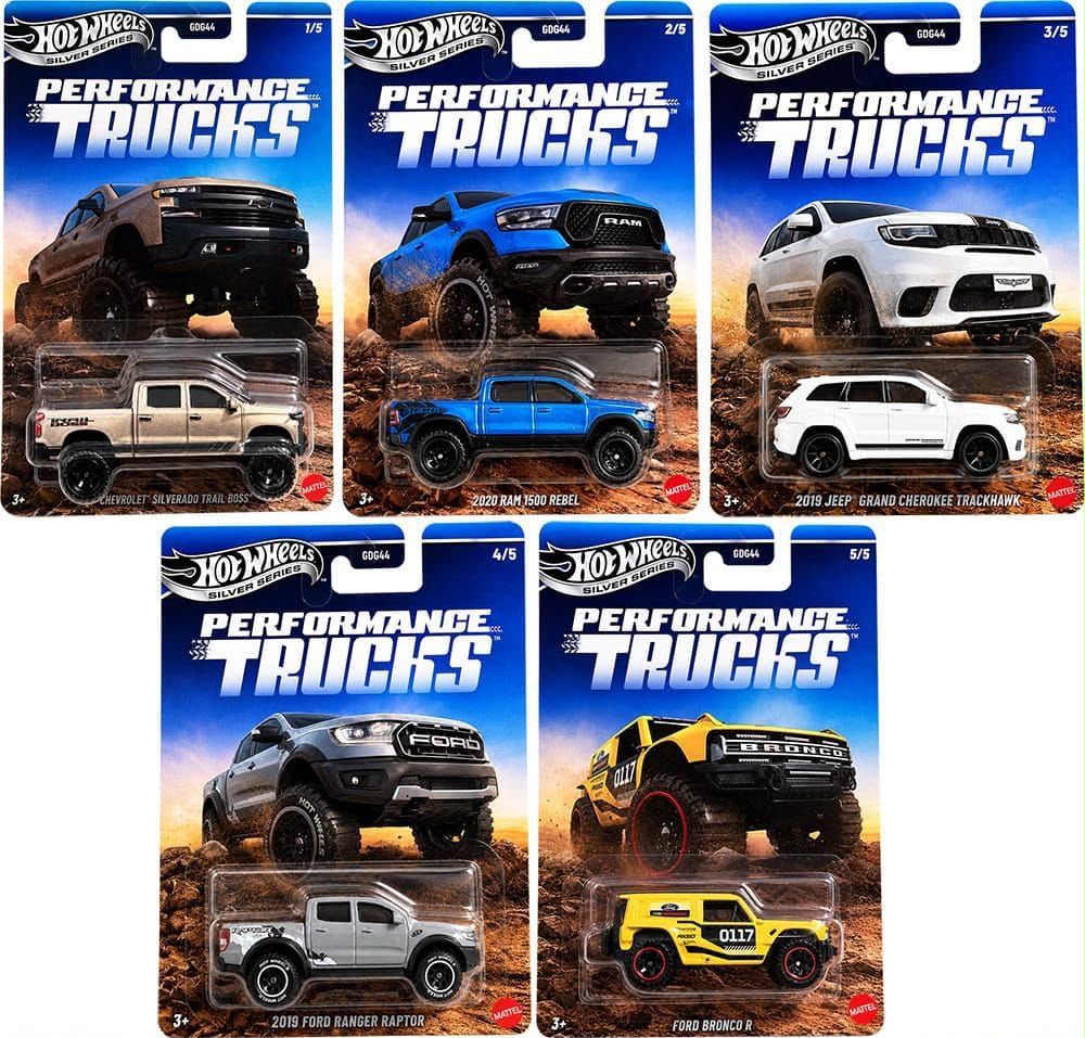 Hot Wheels Silver Series | Performance Trucks Set