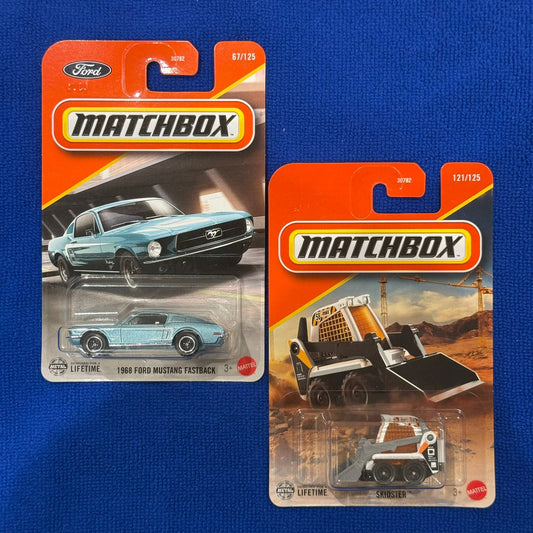 1968 FORD MUSTANG FASTBACK &amp; SKIDSTER | MATCHBOX