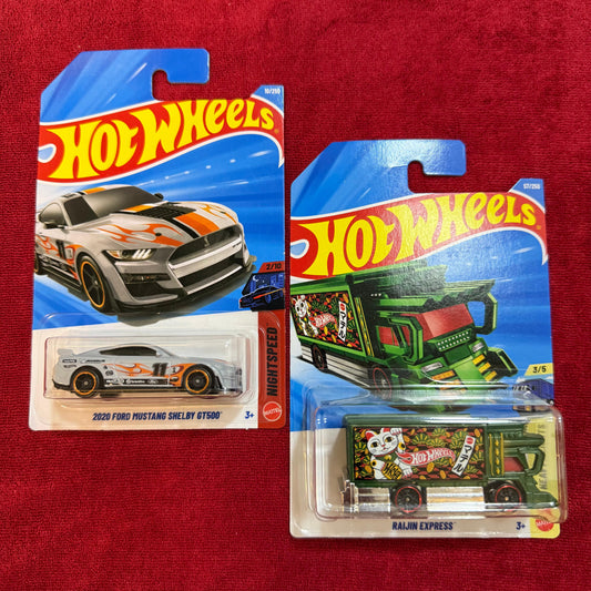 2020 FORD MUSTANG SHELBY GT500 & RAIJIN EXPRESS™ (IMPORTED) | Hot wheels 2026 Case B