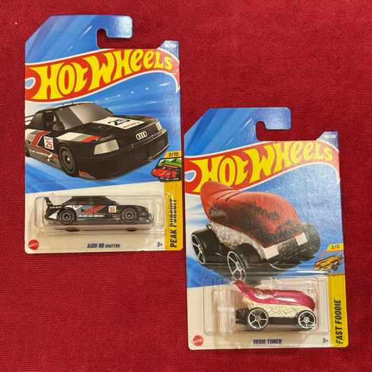 AUDI 90 QUATTRO & SUSHI TUNER (IMPORTED) | Hot Wheels 2026 Case A