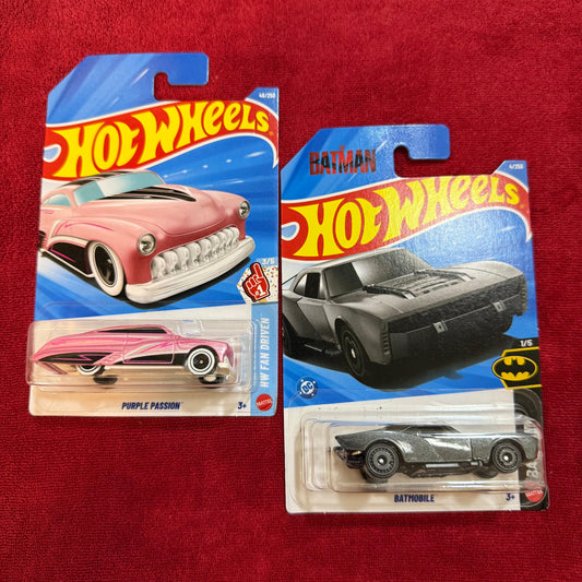 BATMOBILE & PURPLE PASSION (IMPORTED) | Hot Wheels 2026 Case B