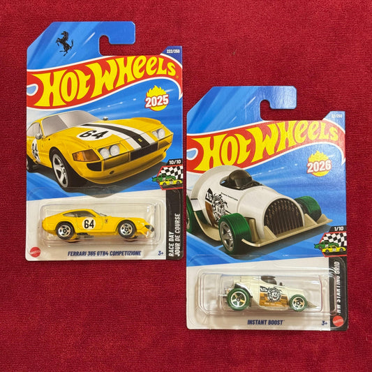 FERRARI 365 GTB4 COMPETIZIONE & INSTANT BOOST (IMPORTED) | HotWheels 2026 Case A