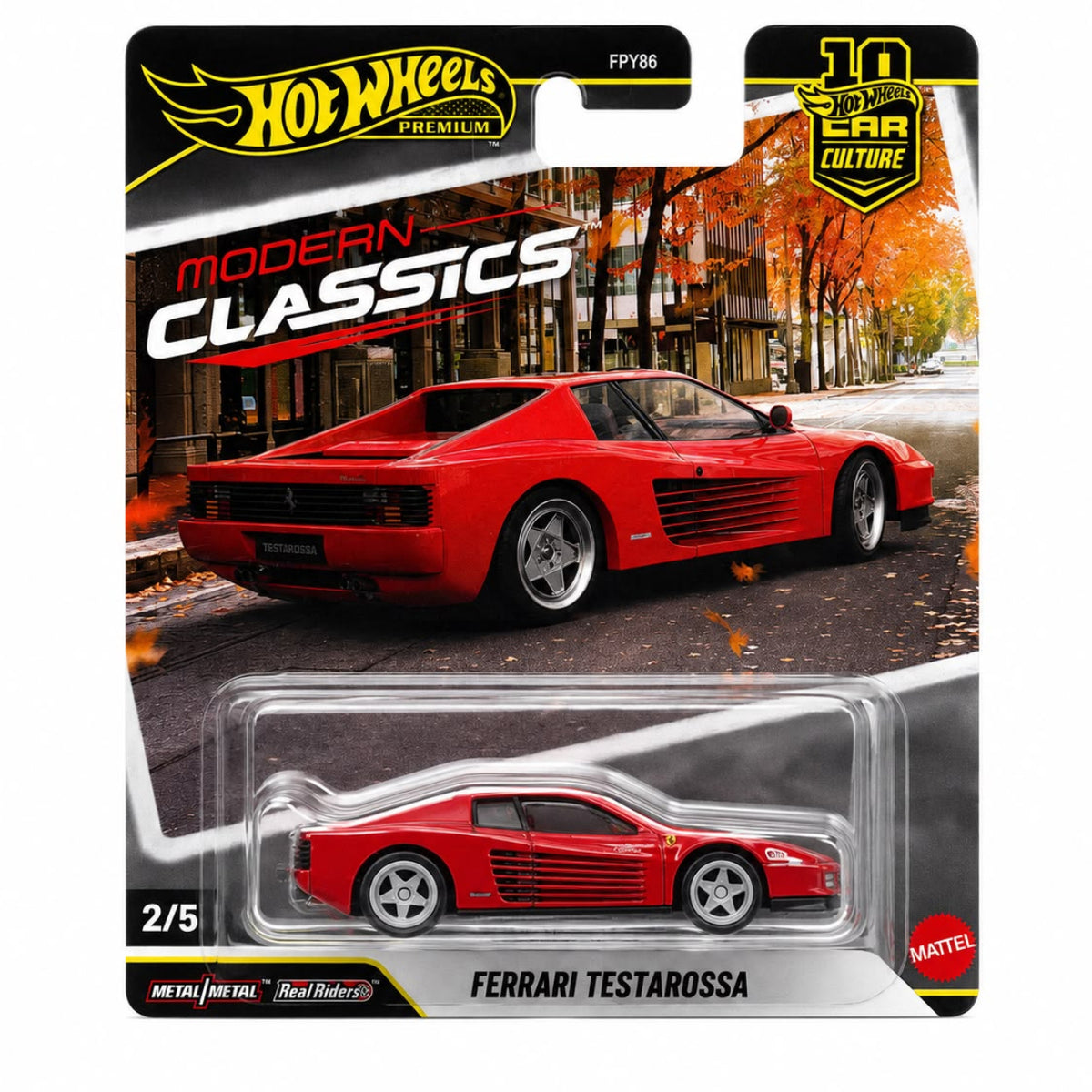 FERRARI TESTAROSSA | Hot Wheels Premium Car Culture (IMPORTED)
