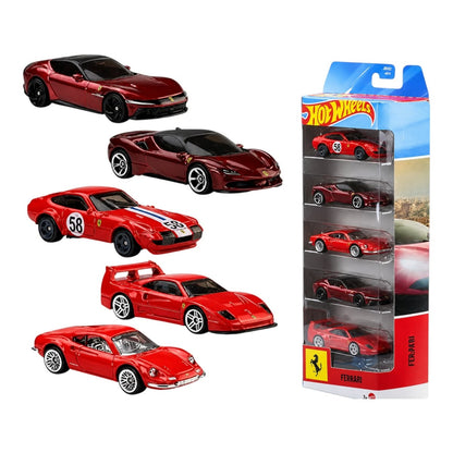 Hot Wheels Ferrari Pack of 5