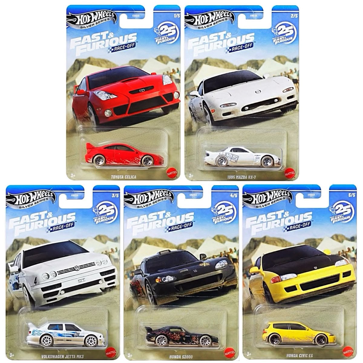 Hot Wheels Silver Series | The Fast and Furious Race Off Set