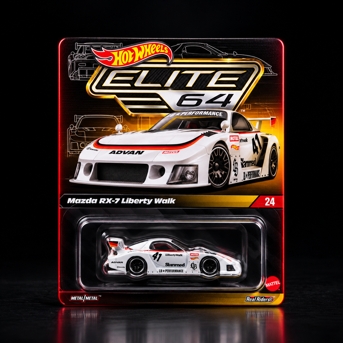 Mazda RX-7 Liberty Walk | Hot Wheels Elite 64