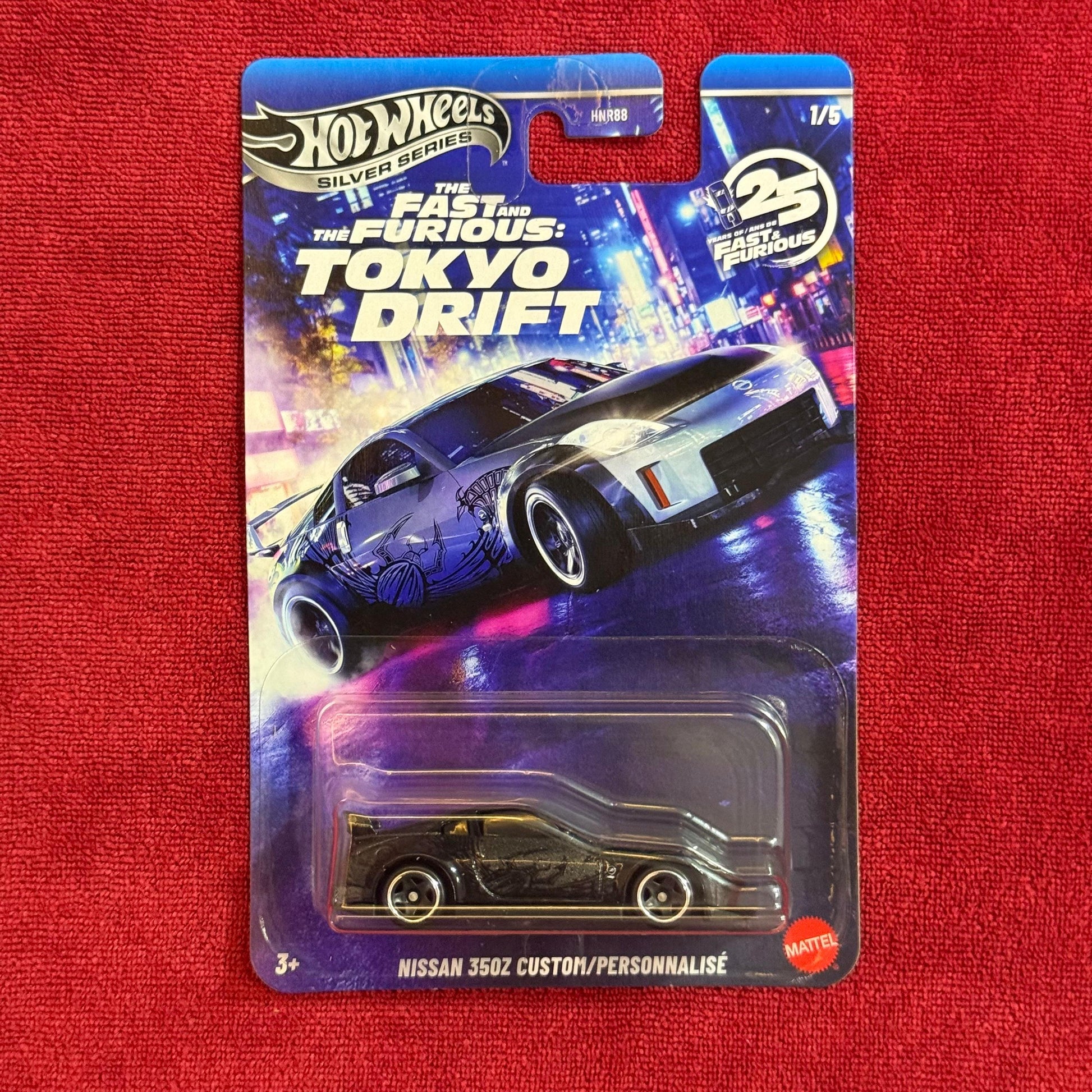  Nissan 350Z Custom (Imported) The Fast and Furious Tokyo Drift | Hot Wheels Silver Series

🔹 Specifications

Brand: Hot Wheels
Case: Hot Wheels Silver Series | The Fast and Furious Tokyo Drift | (Imported)
Scale: 1:64
Material: Metal body&nbsp;
Packaging: Standard global Hot Wheels Premium card
Age: 3+ years