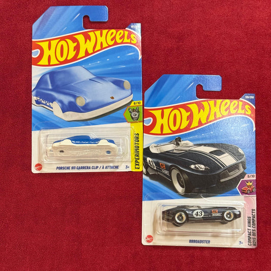 PORSCHE 911 CARRERA CLIP & RRROADSTER (IMPORTED) | Hot Wheels 2026 Case A