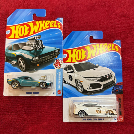 RODGER DODGER™ & 2018 HONDA CIVIC TYPE R (IMPORTED) | Hot Wheels 2026 Case B