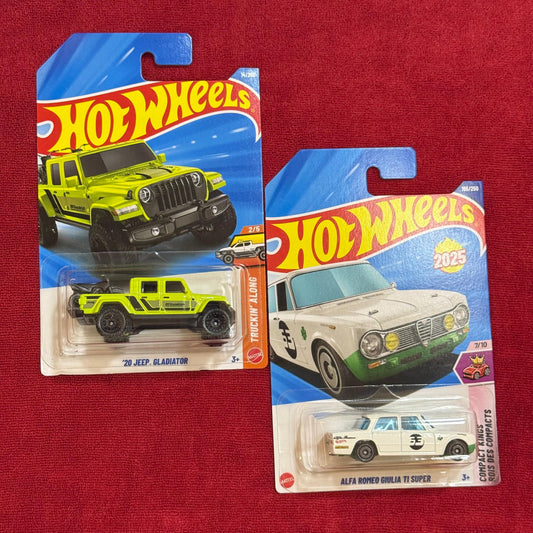 20 JEEP GLADIATOR & ALFA ROMEO GIULIA TI SUPER (IMPORTED) | HW 2026 Case A